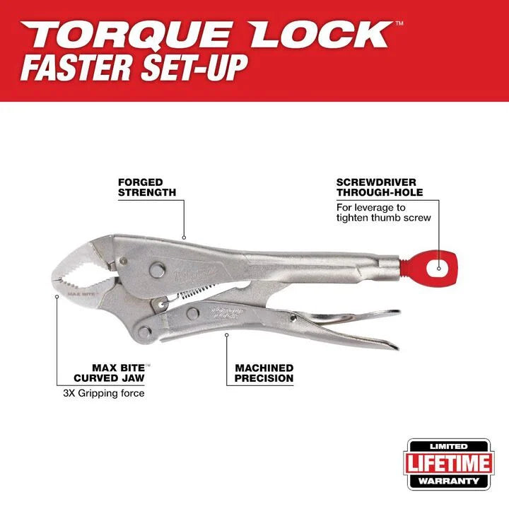 Milwaukee 48-22-3690 - 10Pc TORQUE LOCK Locking Pliers Kit