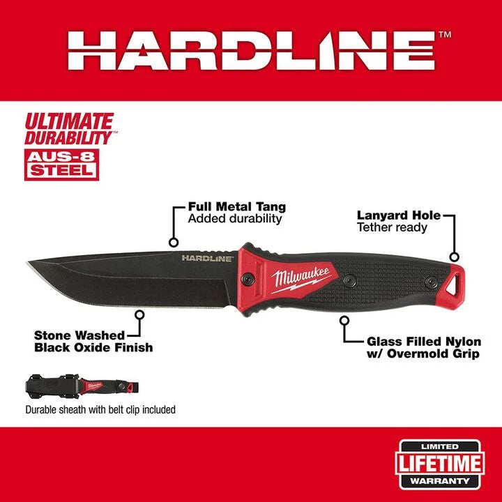 Milwaukee 48-22-1928 - Milwaukee 5 In. HARDLINE Fixed Blade Knife