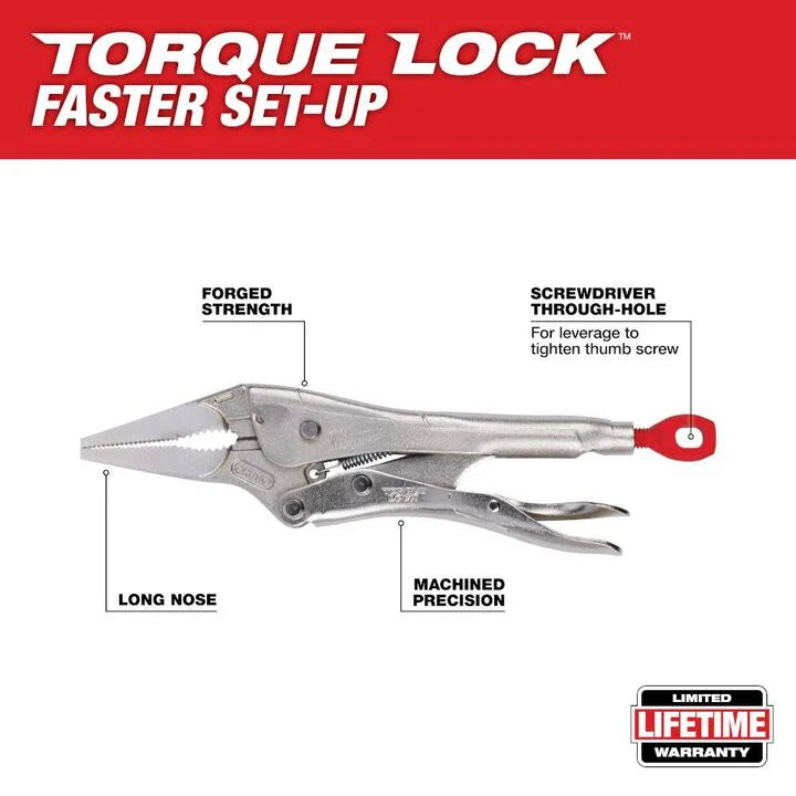 Milwaukee 48-22-3509 - 9inch TORQUE LOCK Long Nose Locking Pliers