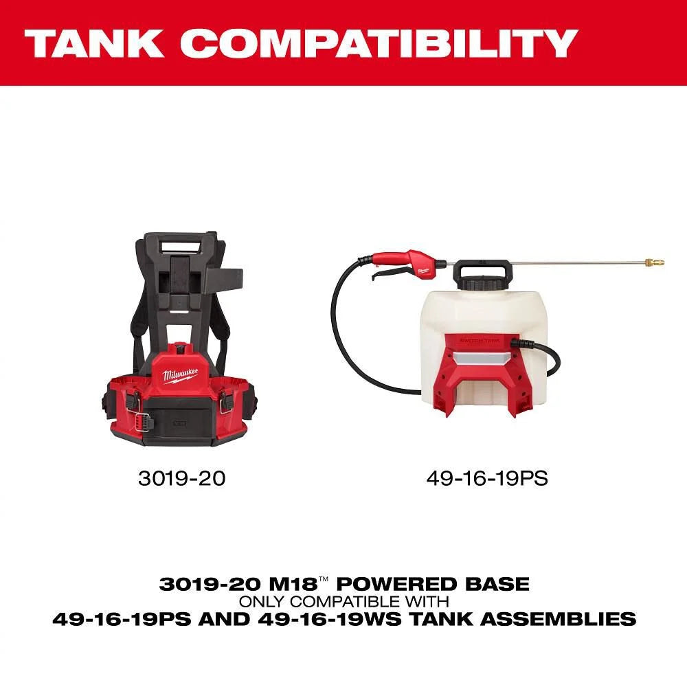 Milwaukee 3019-20PS - M18 4-Gallon Backpack Sprayer w/ SWITCH TANK