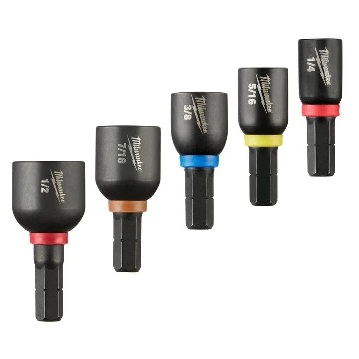 Milwaukee 49-66-4563 - Milwaukee SHOCKWAVE Impact Duty Insert Magnetic Nut Driver Set 5PC