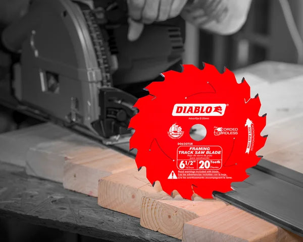 Diablo D0620TSR - 6-1/2" 20-Teeth Track Saw Blade for Framing