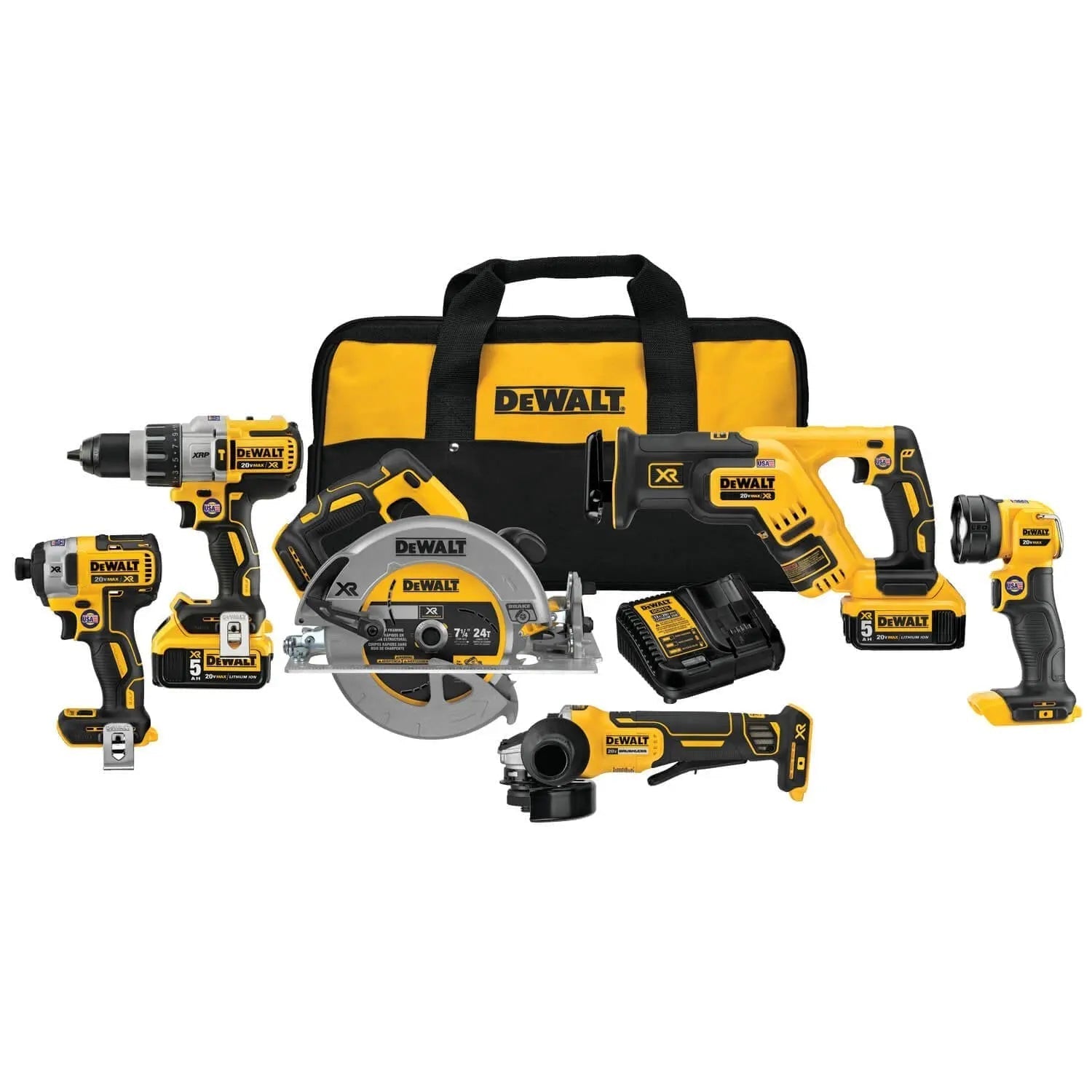 DEWALT DCK695P2 - 20 V MAX* XR LI-ION 6 TOOL COMBO KIT