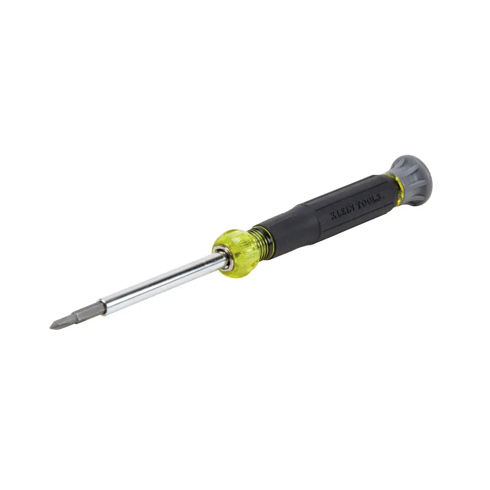KLEIN KLE-32581 - Multi-Bit Electronics Screwdriver, 4-in-1, Phillips, Slotted Bits
