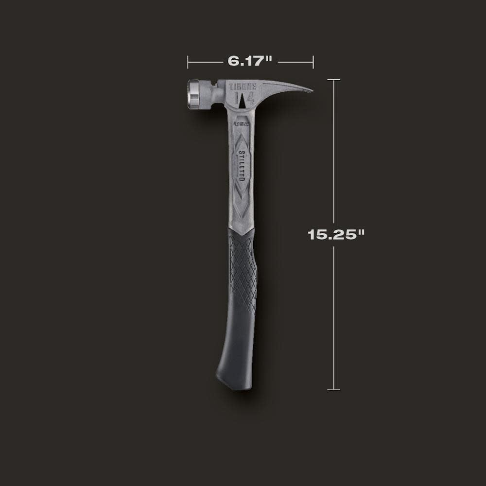 TIB14RMC - STILETTO® TIBONE™ 14oz Milled/Curved Titanium Framing Hammer