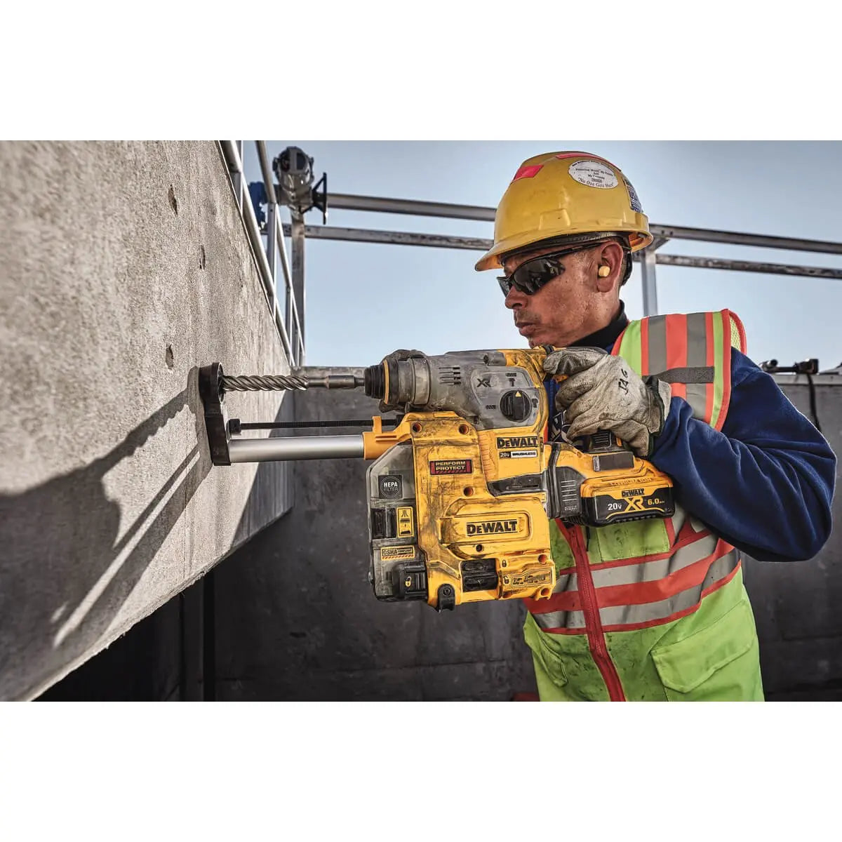 DEWALT DCH293B-20V MAX* 1-1/8 in XR Brushless Cordless SDS PLUS L-Shape Rotary Hammer (Tool Only)