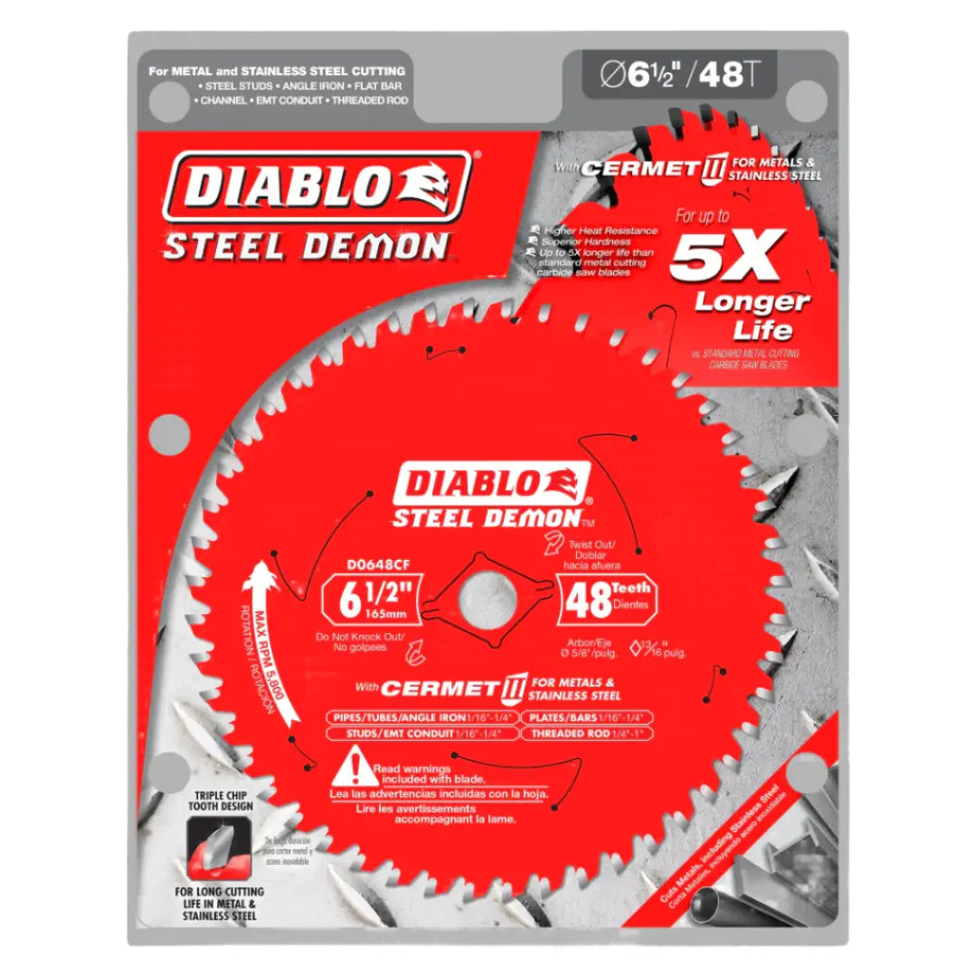 Diablo D0648CFA - 6 1/2" x 48T Cermet Steel