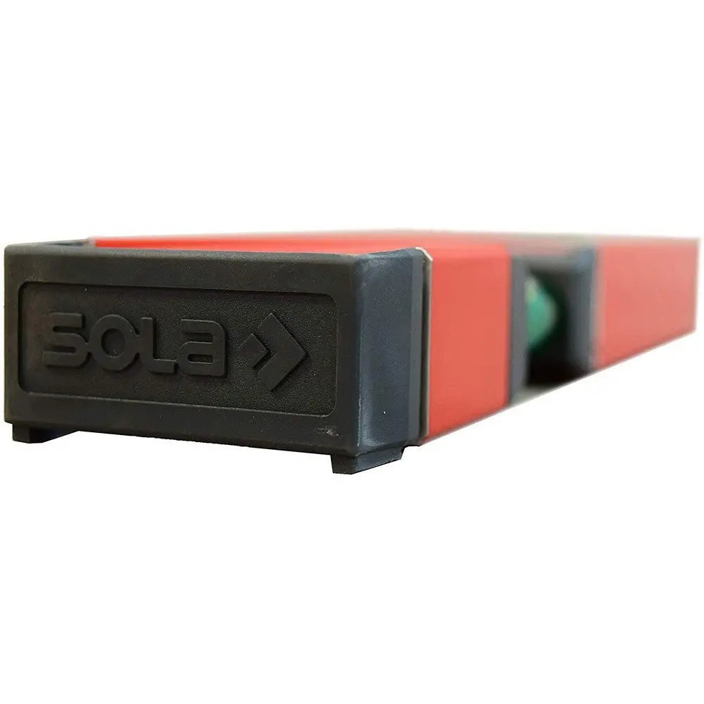 SOLA Level LSB24 Big Red Aluminum Box Beam Level with 3 - 60% Magnified Vials, 24-Inch