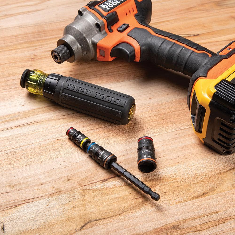 KLEIN KLE-32933 - 7-in-1 Impact Flip Socket Set