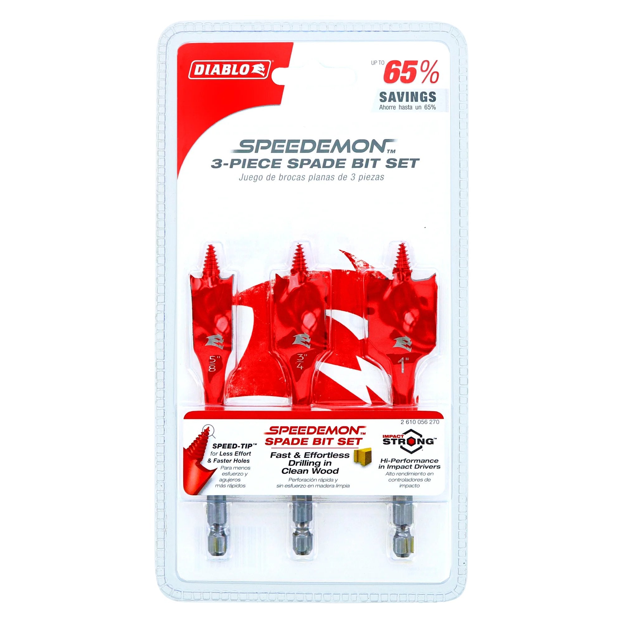 Diablo DSP1910-S3 - 3 pc Spade Bit Set