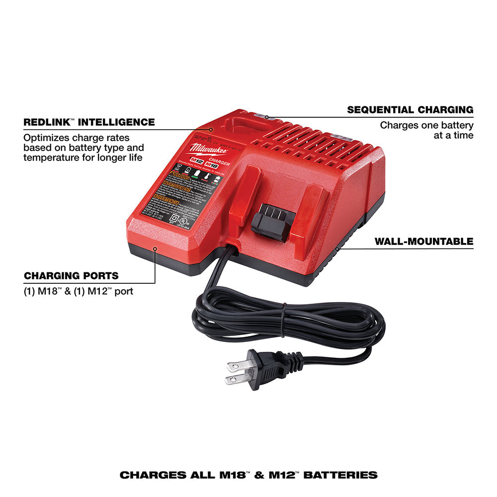 Milwaukee 48-59-1850 - M18™ REDLITHIUM™ XC 5.0Ah Battery and Charger Starter Kit