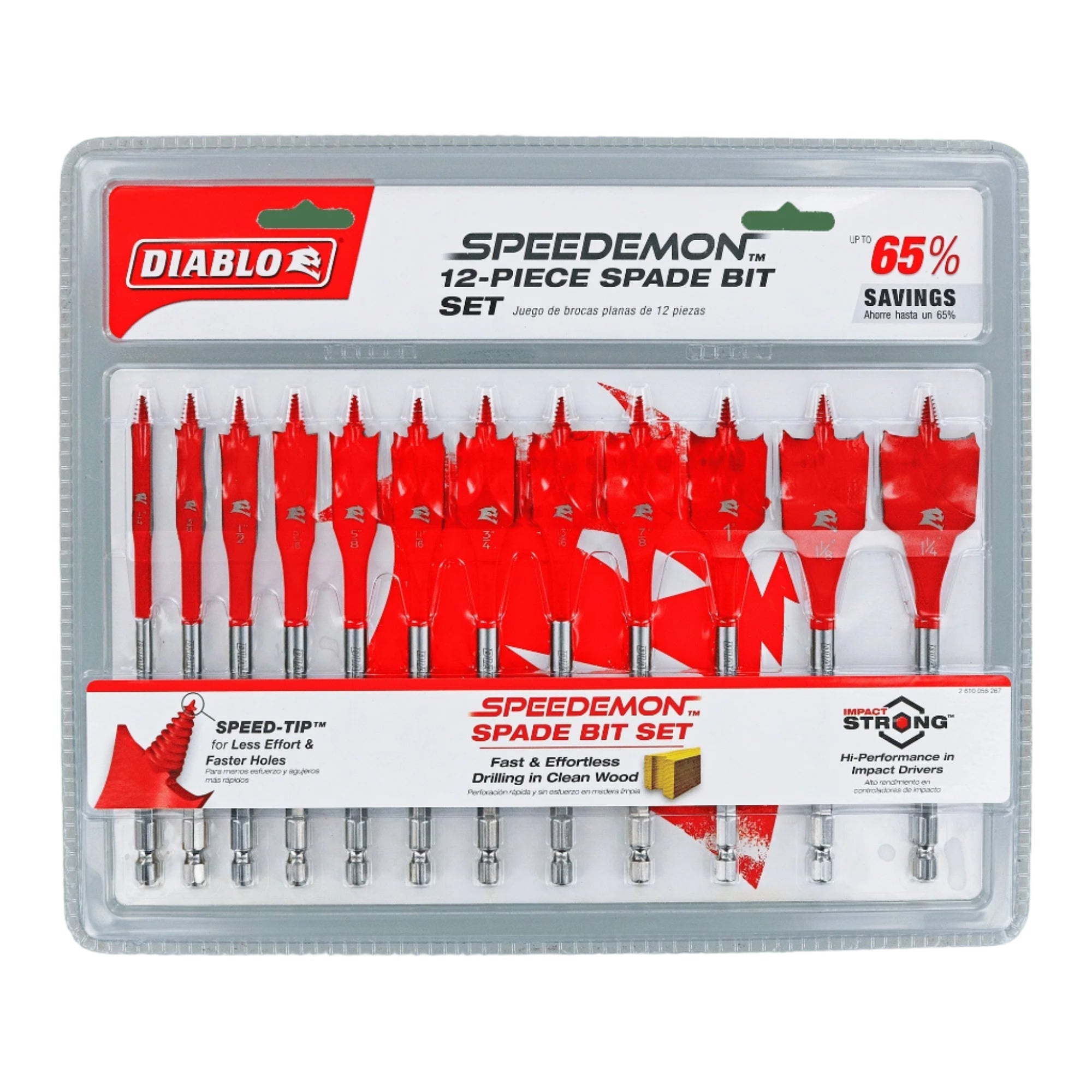 Diablo DSP2950-S12 - 12 pc Spade Bit Set