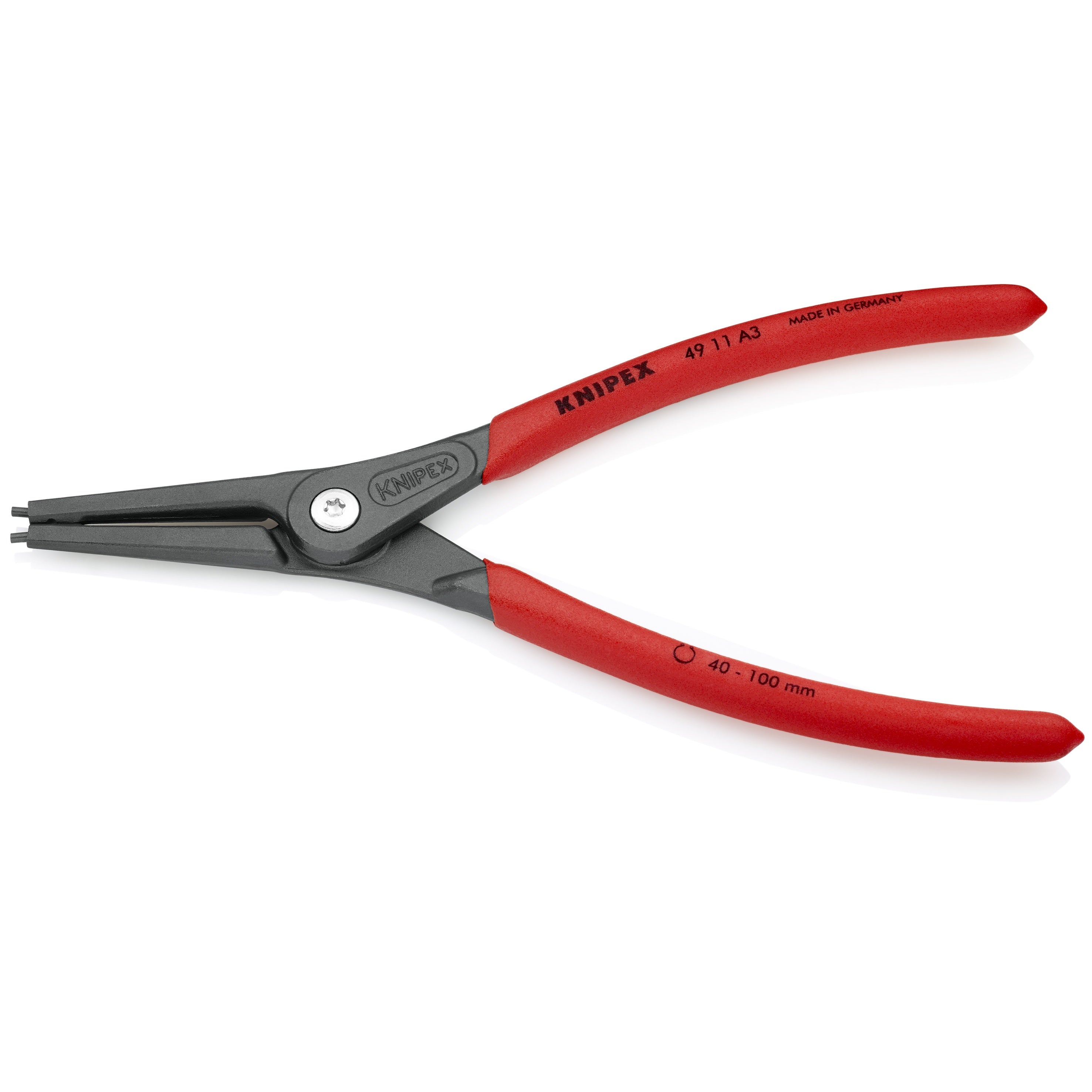 KNIPEX 4911A2 - 7 1/4" External Precision Snap Ring Pliers