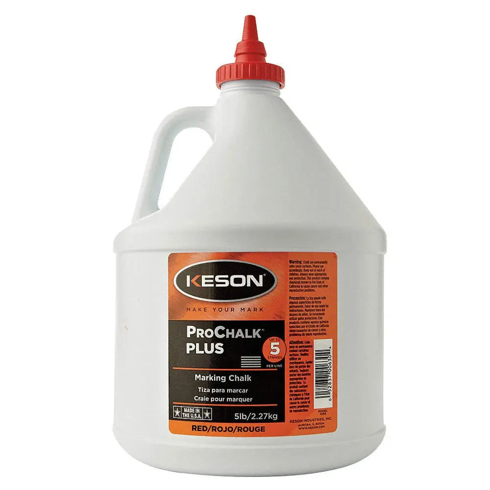 Keson PM105RED - Red Permanent Chalk - 5lb