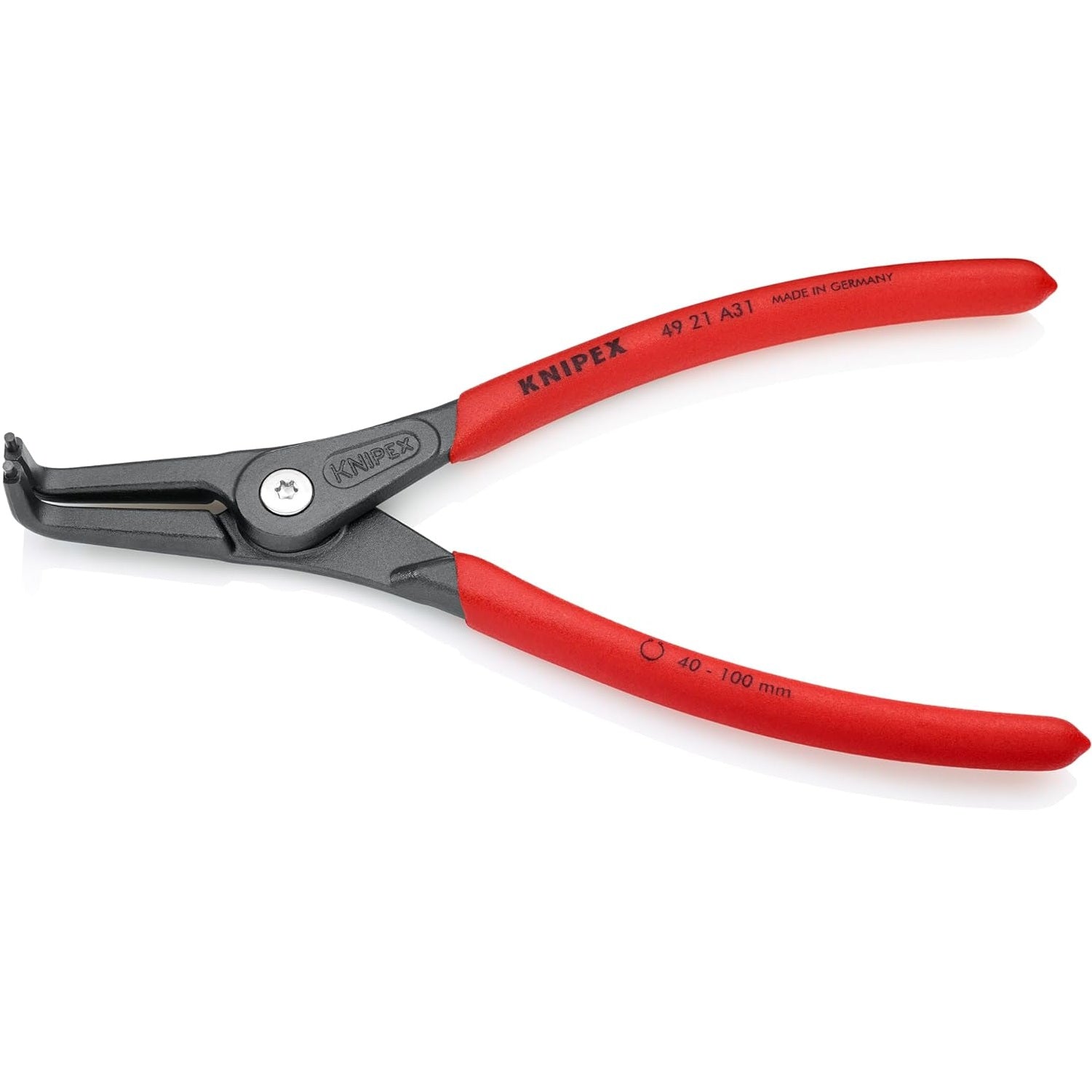 KNIPEX 4921A31 - 8 1/4" External 90° Angled Precision Snap Ring Pliers