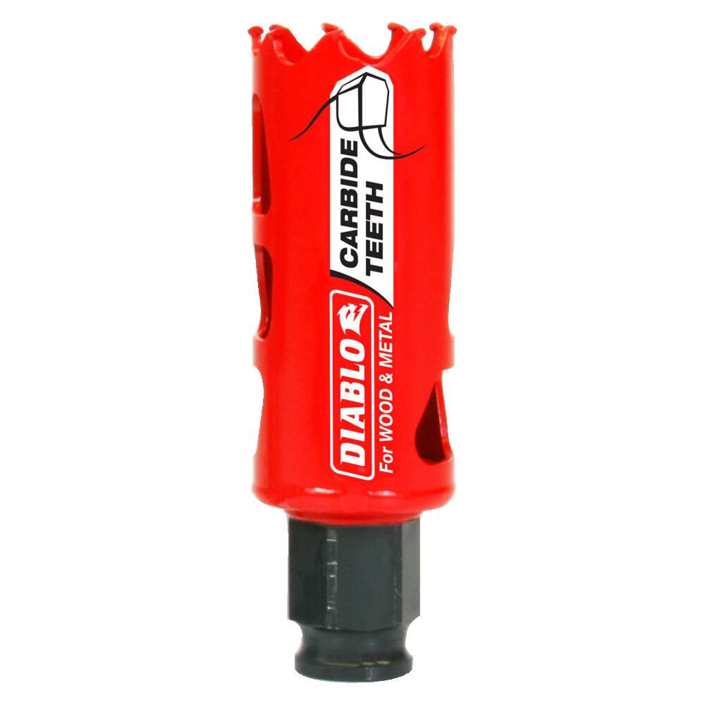 DIABLO DHS1125CT - 1‑1/8" Carbide‑Tipped Wood & Metal Holesaw