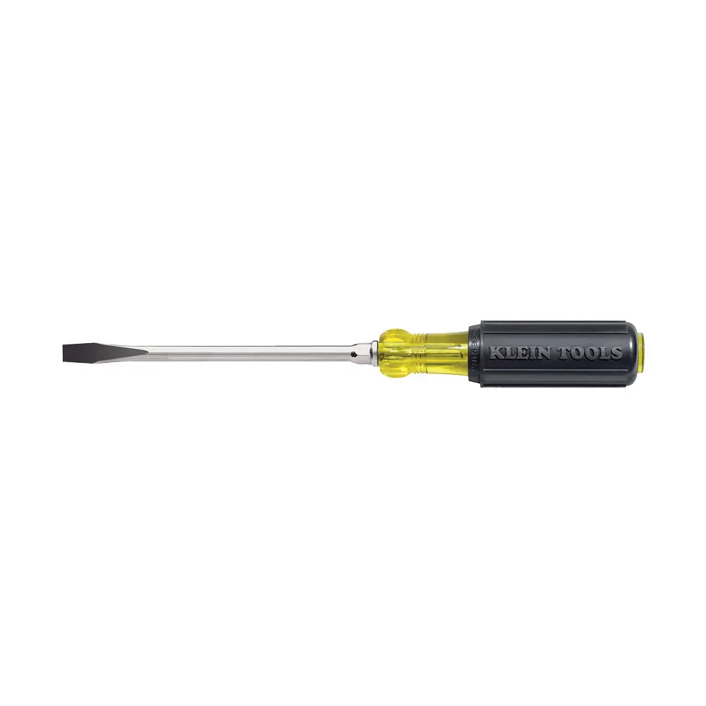 KLEIN KLE-602-4 - 1/4-Inch Keystone Screwdriver, 4-Inch Round Shank