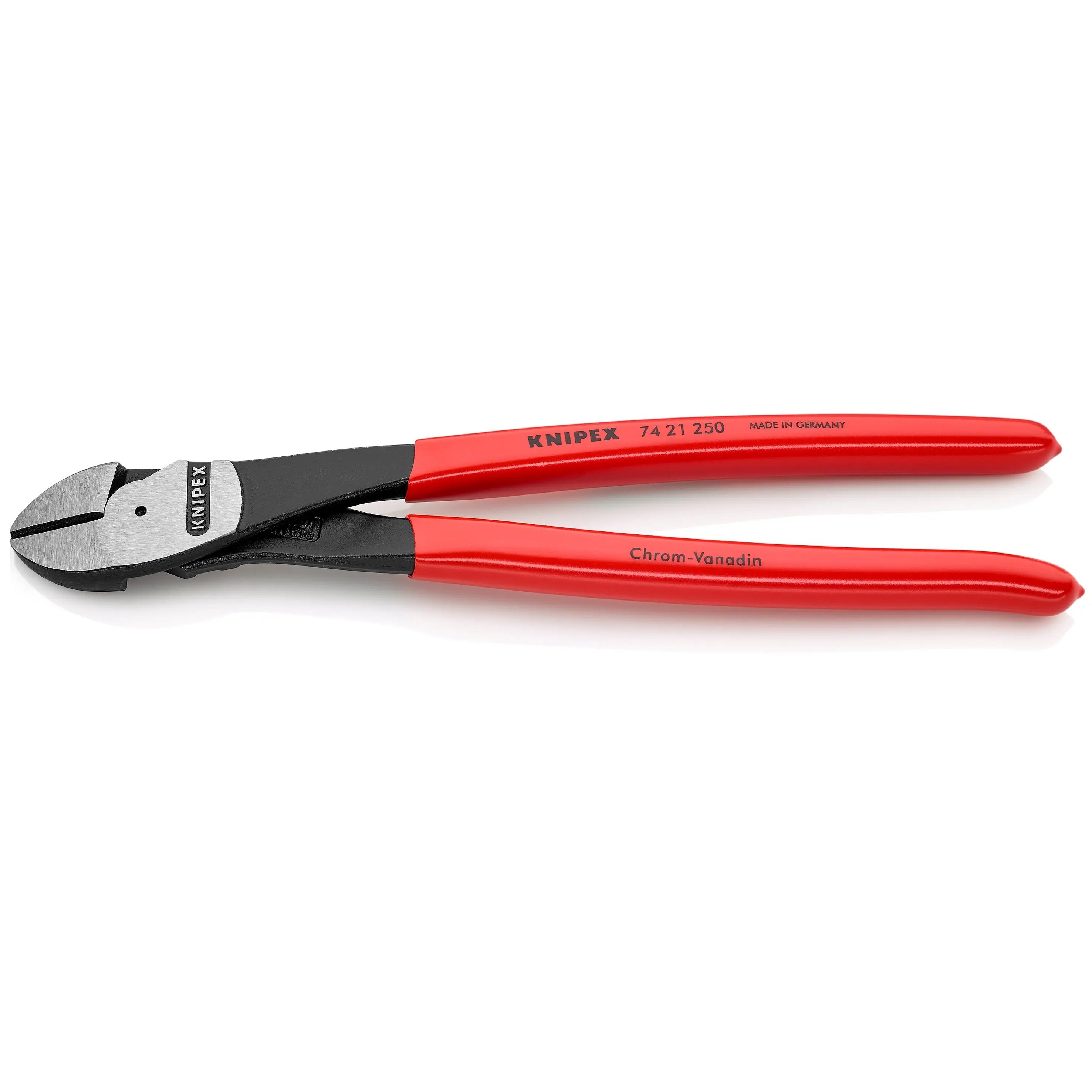 KNIPEX 7421250SBA - 10" High Leverage 12° Angled Diagonal Cutters