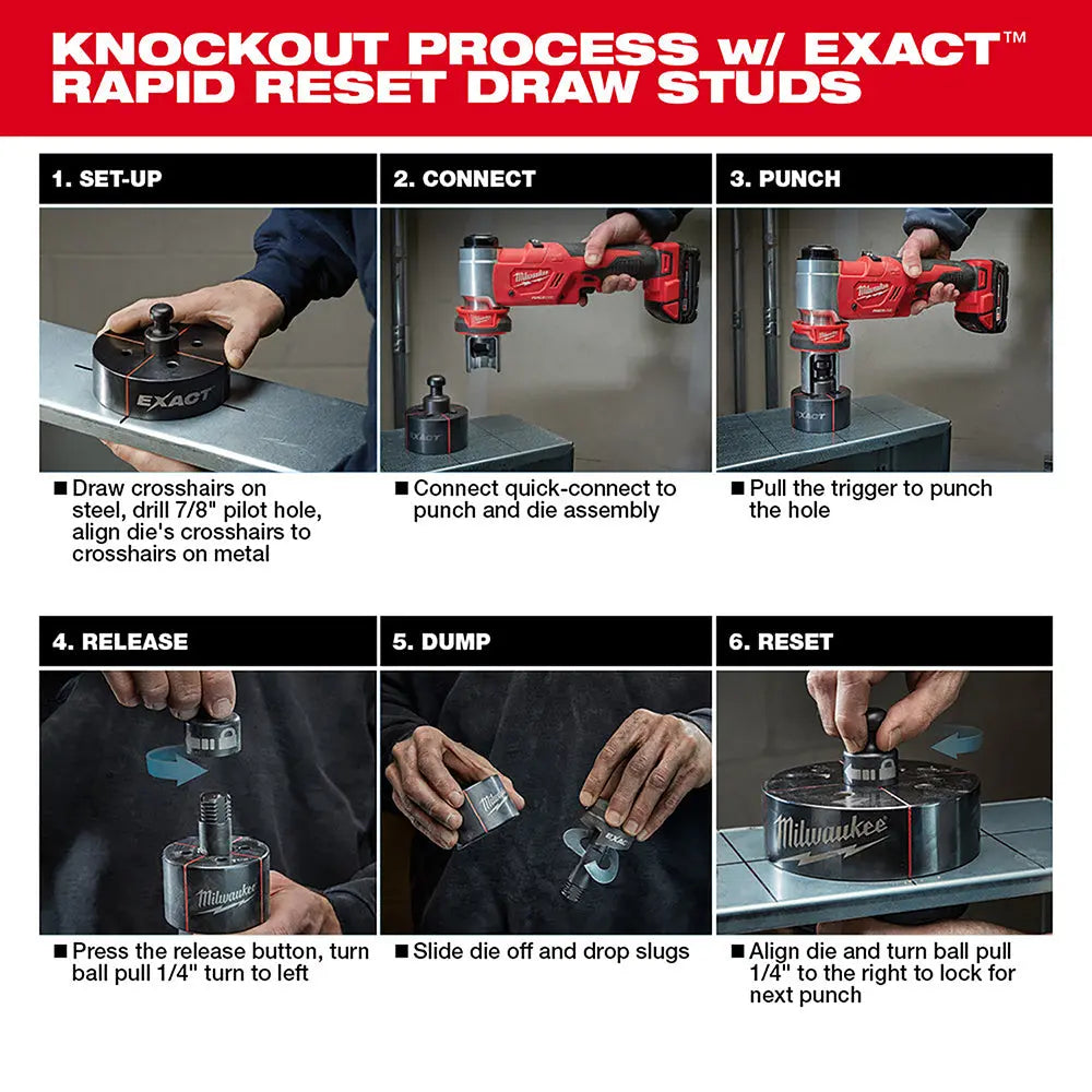 Milwaukee 2677-23 - M18 FORCE LOGIC 6T Knockout Tool 1/2" - 4" Kit (Special order item)