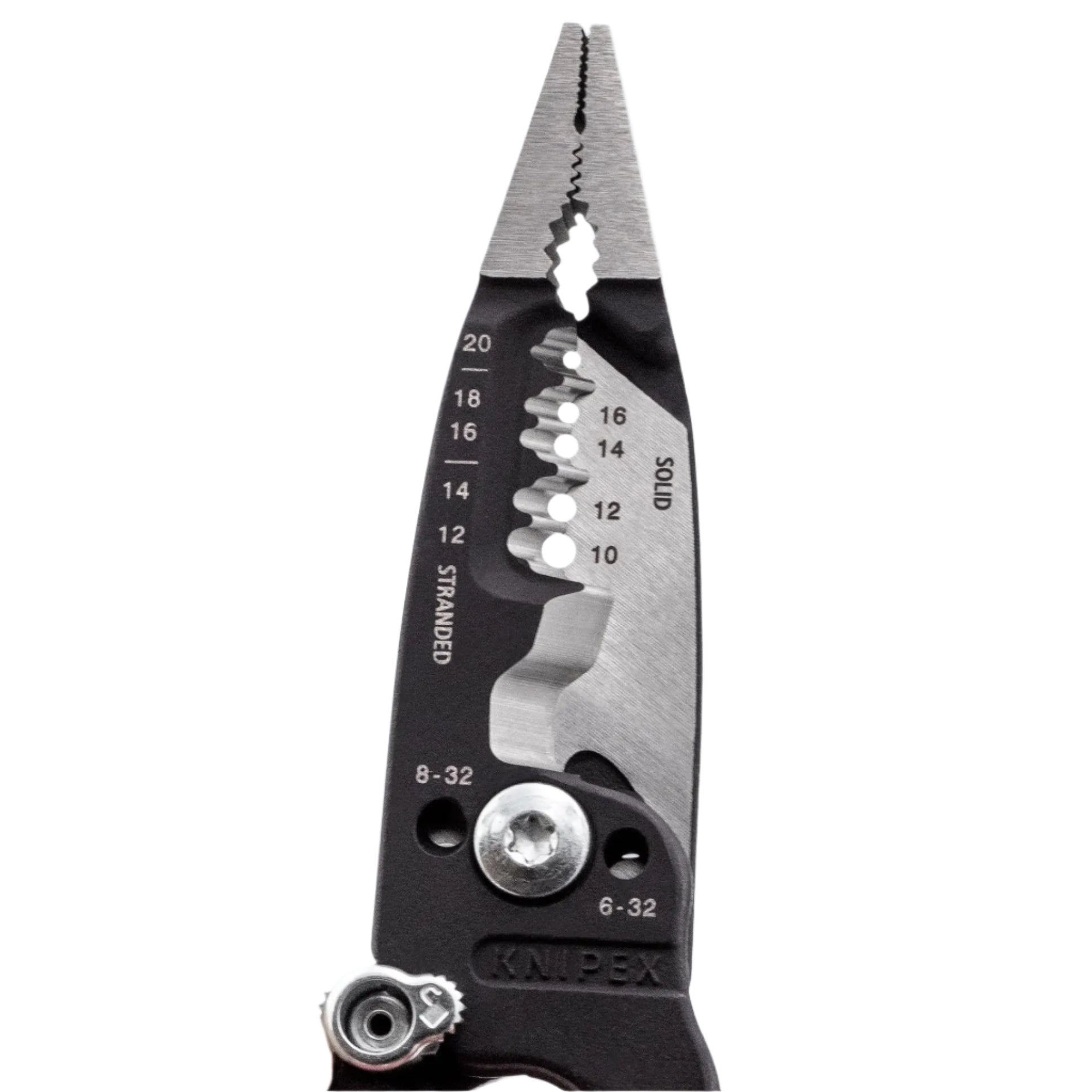 KNIPEX 13728SBA - 8" Forged Wire Stripper 20-10 AWG