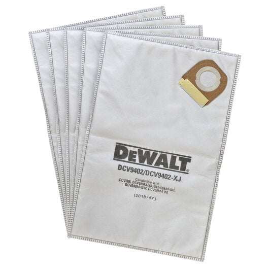 DEWALT DCV9402-Disposable Fleece Liner For Dcv585 Dust Extractor (5 Pk) - Wise Line Tools
