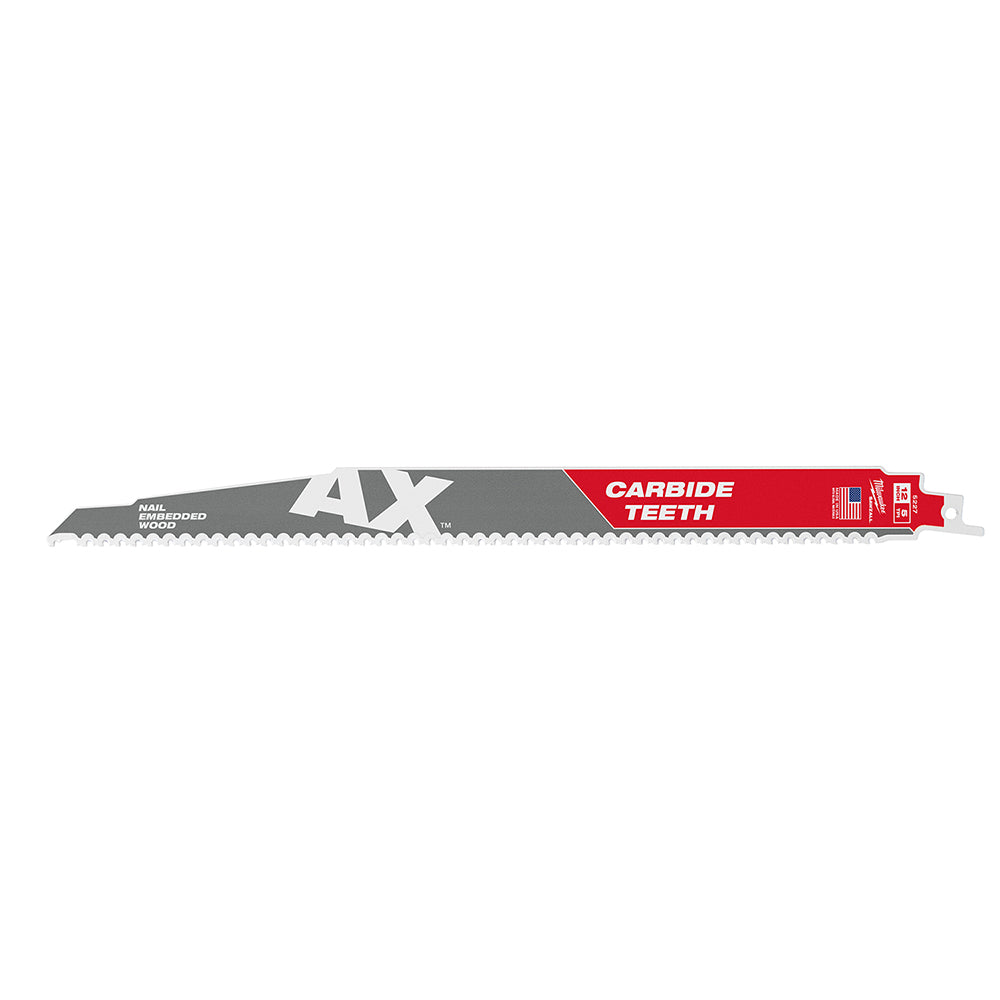 Milwaukee 48-00-5227 - The Ax™ with Carbide Teeth SAWZALL™ Blade 12 in. 5T
