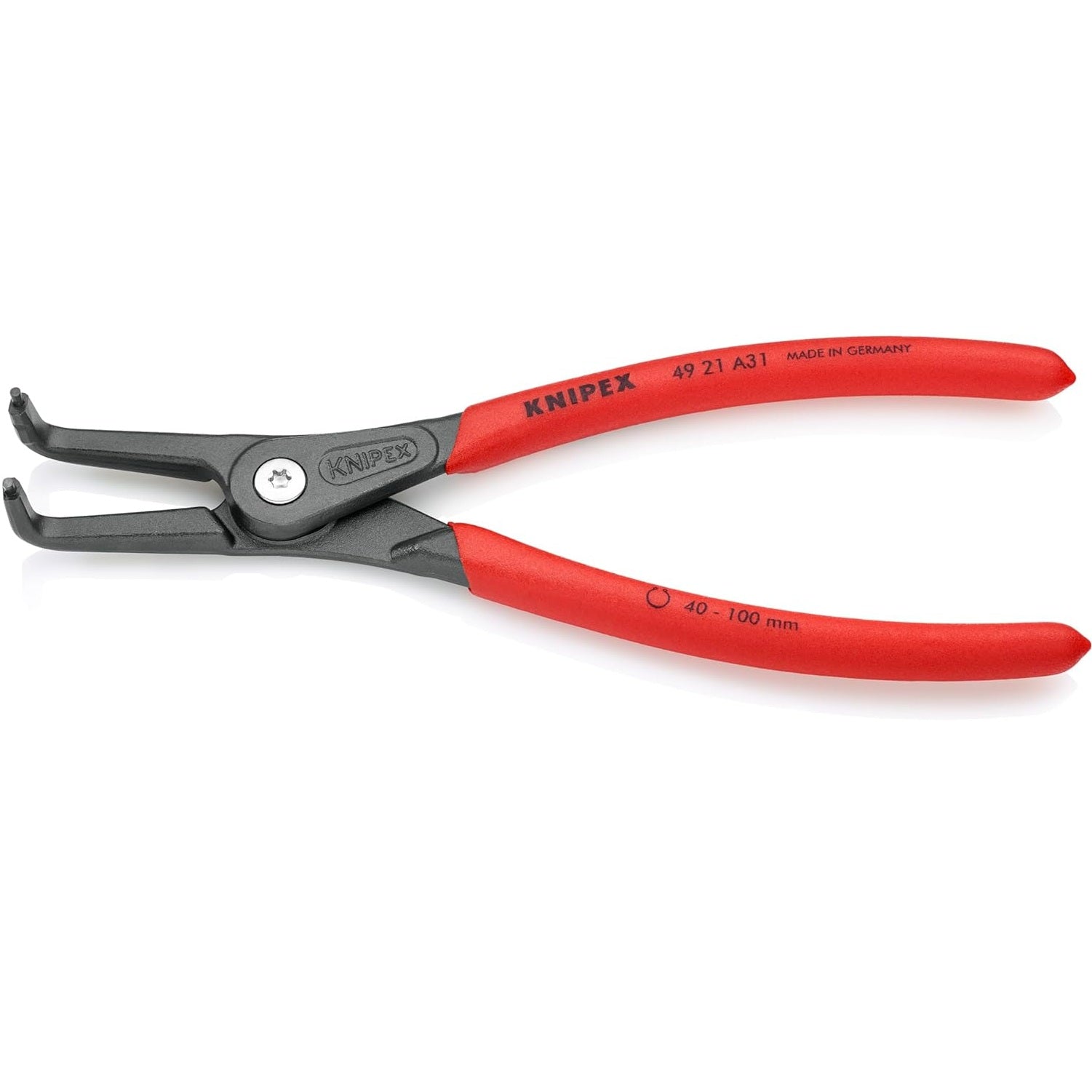 KNIPEX 4921A31 - 8 1/4" External 90° Angled Precision Snap Ring Pliers