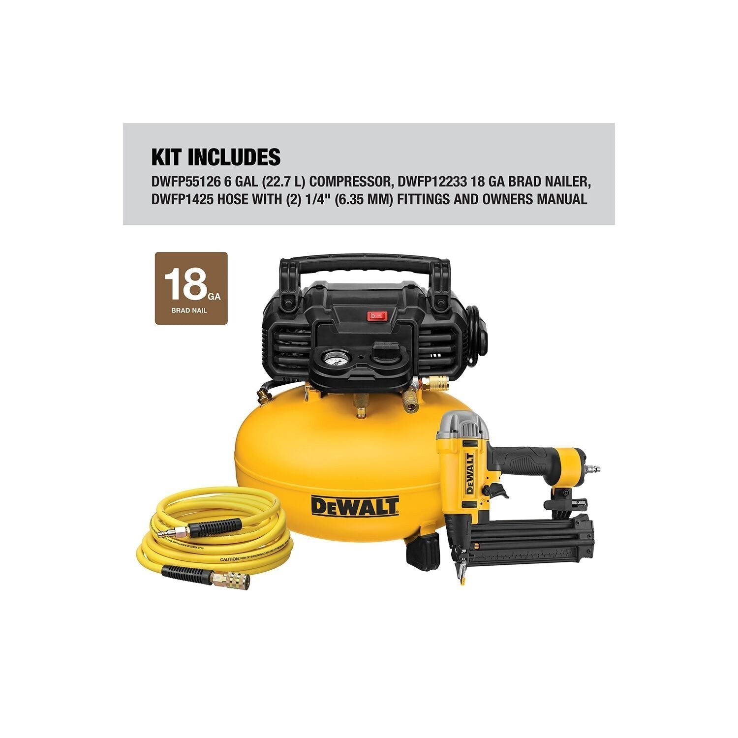 DEWALT DWFP1KIT-1 Tool Combo Kit (Dwfp12233, Dwfp55126)