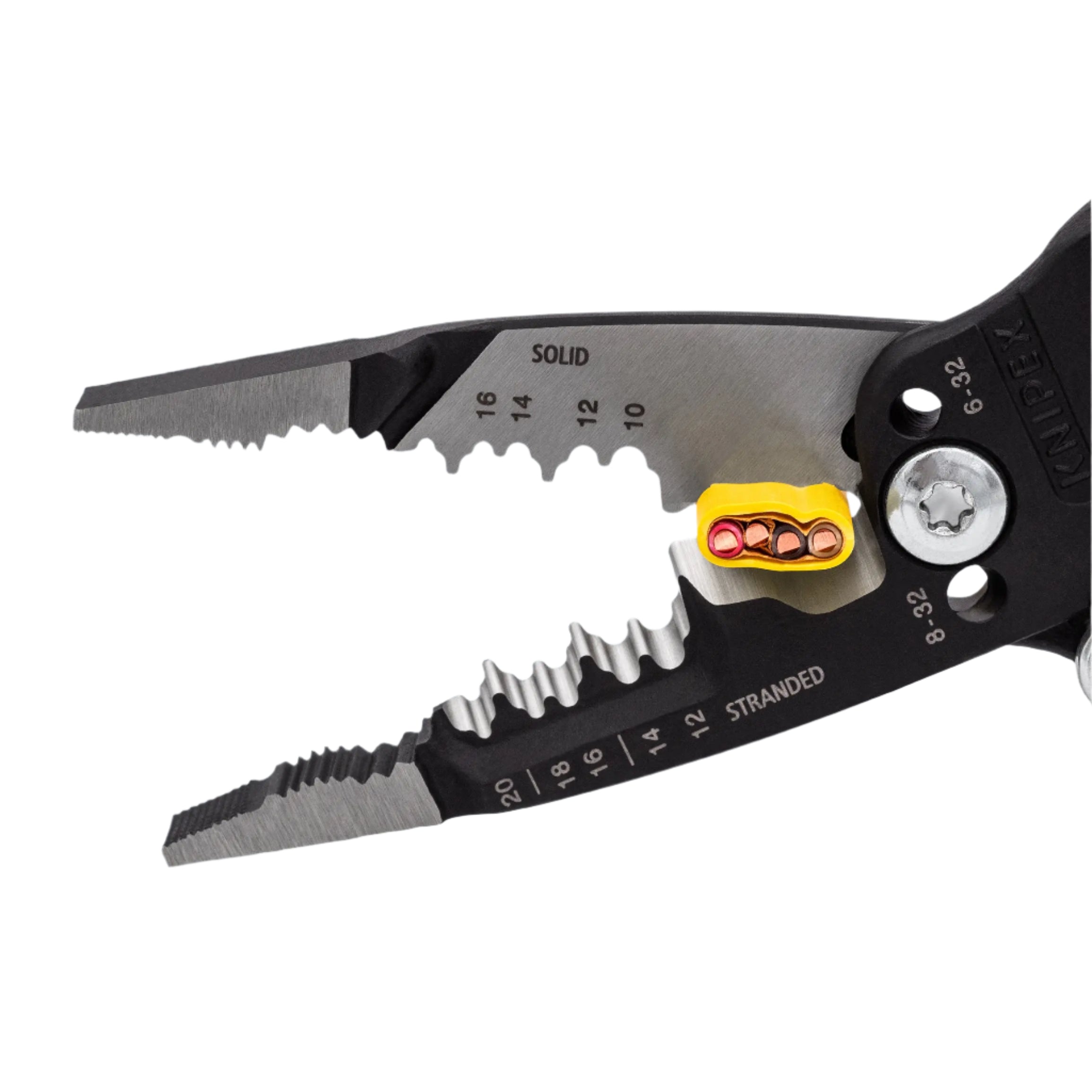 KNIPEX 13728SBA - 8" Forged Wire Stripper 20-10 AWG