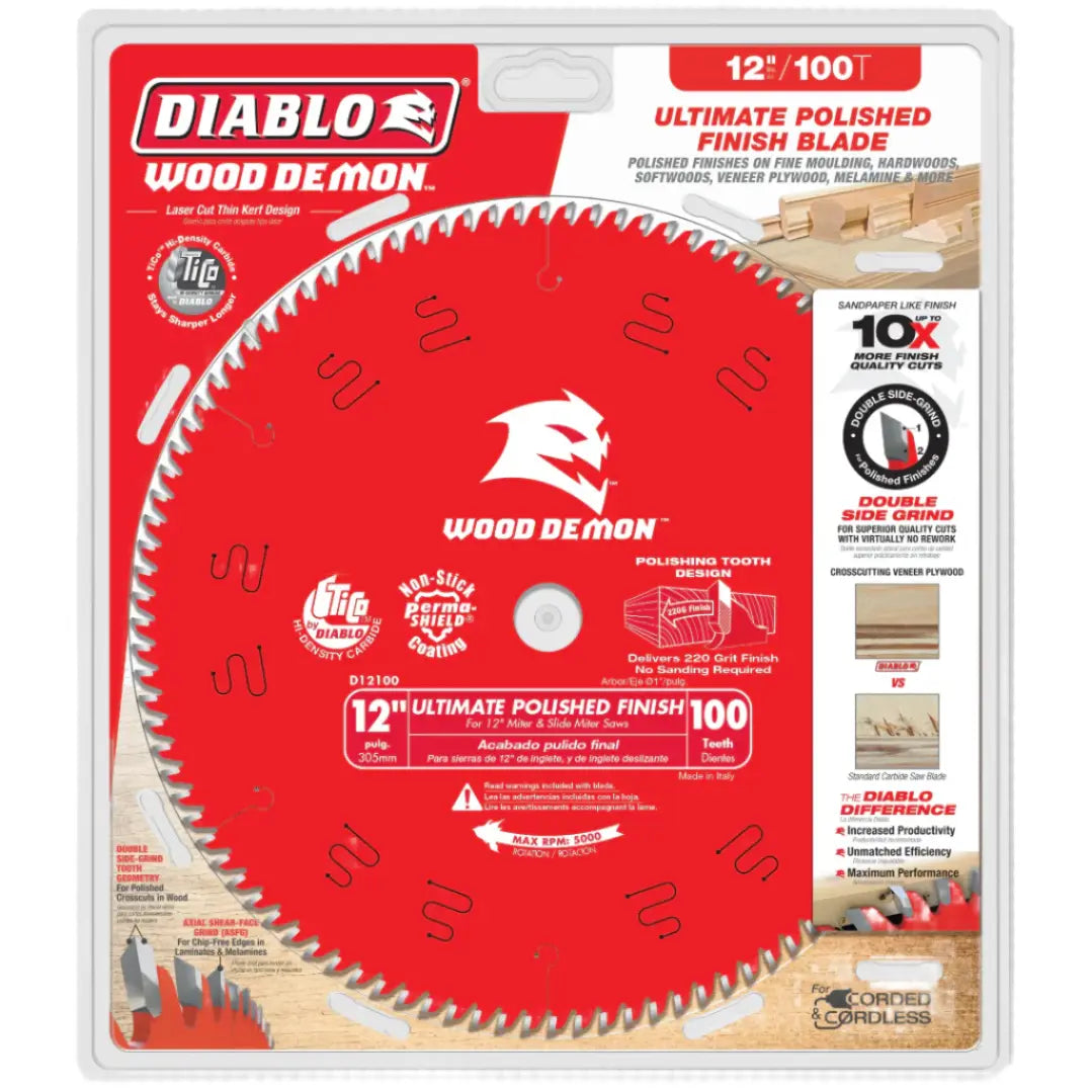 DIABLO D12100X - 12'' 100T SAW BLADE