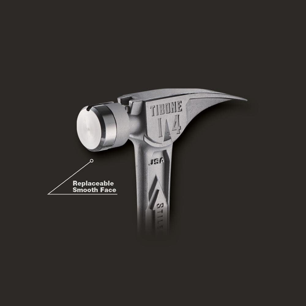 TIB14RSC - STILETTO® TIBONE™ 14oz Smooth/Curved Titanium Framing Hammer