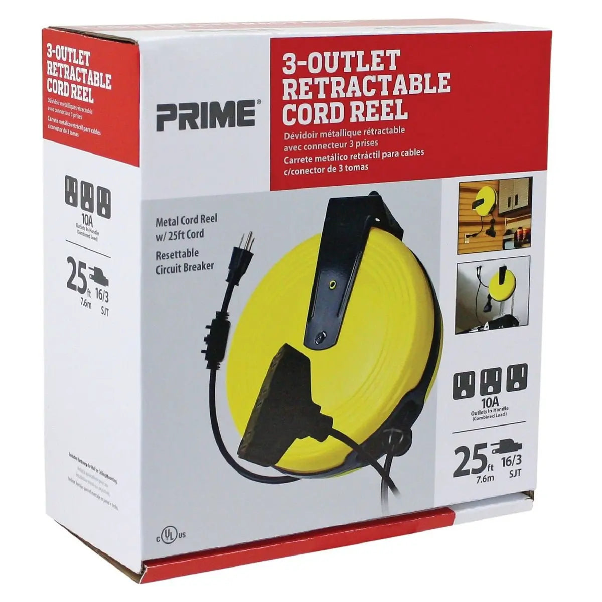 PRIME CR211625 - CORD RETRACTABLE REEL
