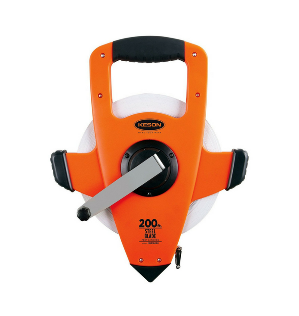 Keson NRS18M200 - Steel Measuring Tape 200'