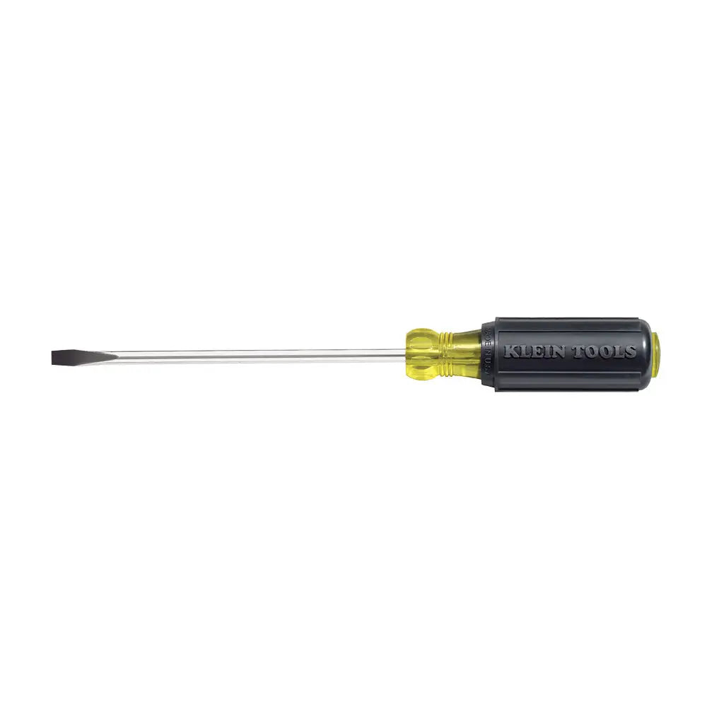 KLEIN KLE-605-4 - 1/4-Inch Cabinet Screwdriver, 4-Inch Round Shank