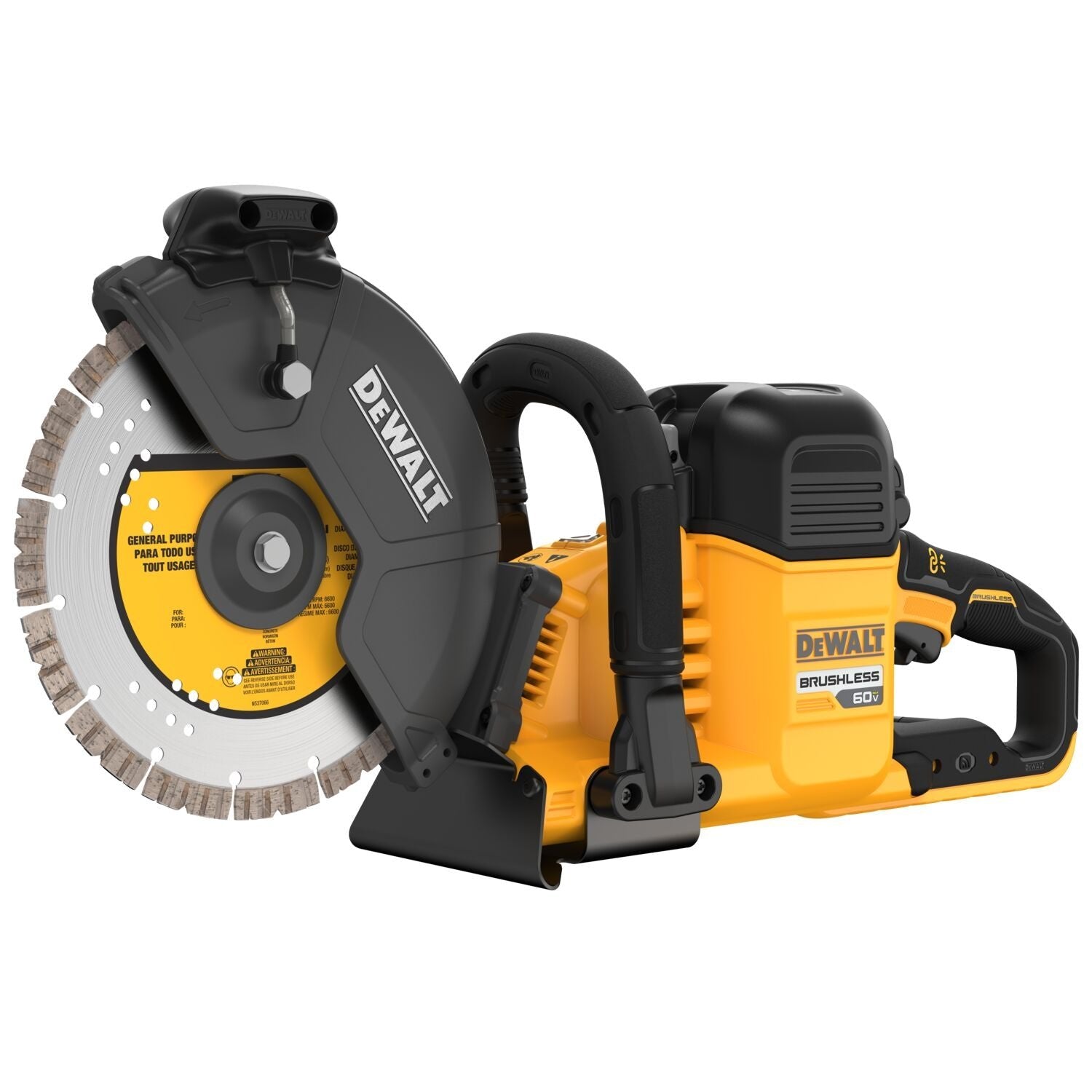 DEWALT DCS692X2-60V MAX* Brushless Cordless 9 in. Cut-Off Saw Kit