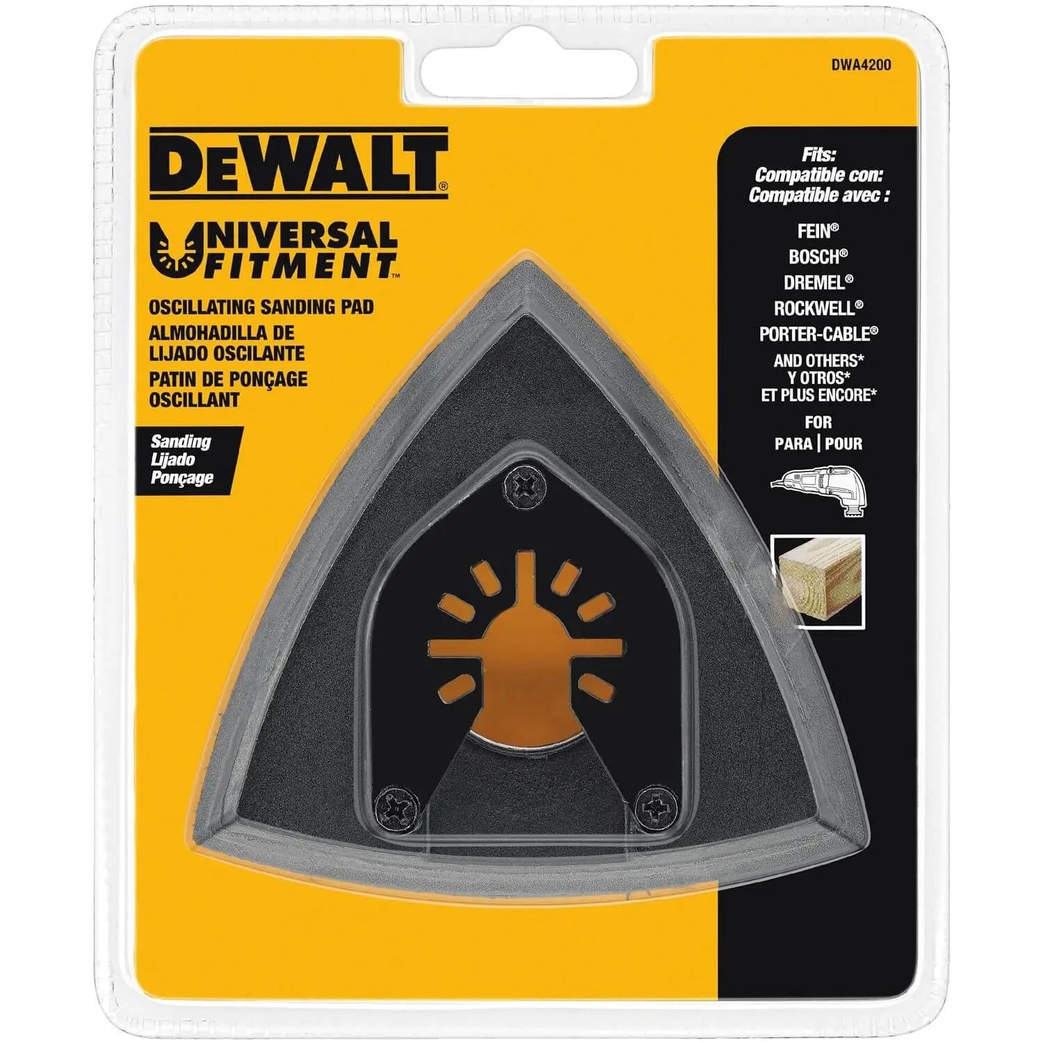 DEWALT DWA4200-1-1/4 In Titanium Oscillating Tool Blade For Sanding (1 Pack)