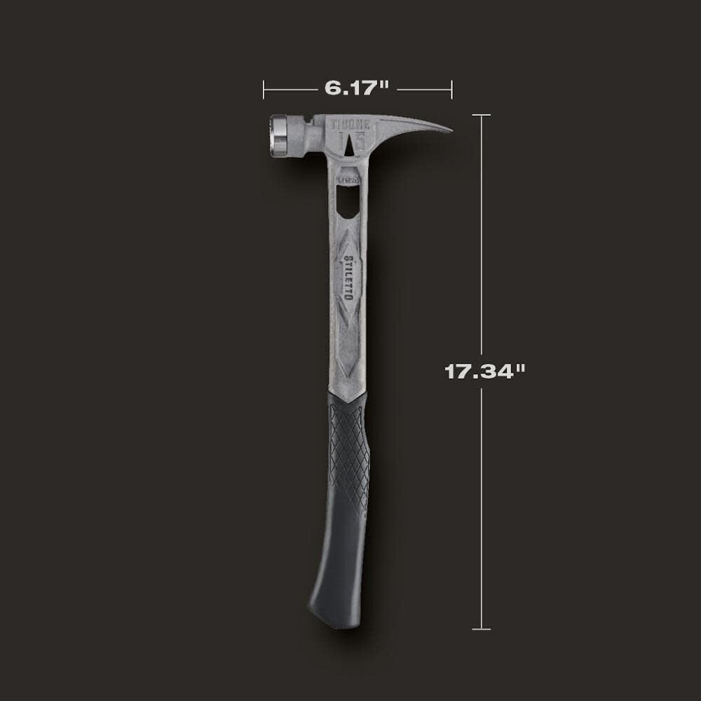 TIB15MC - STILETTO® TIBONE™ 15oz Milled/Curved Titanium Framing Hammer