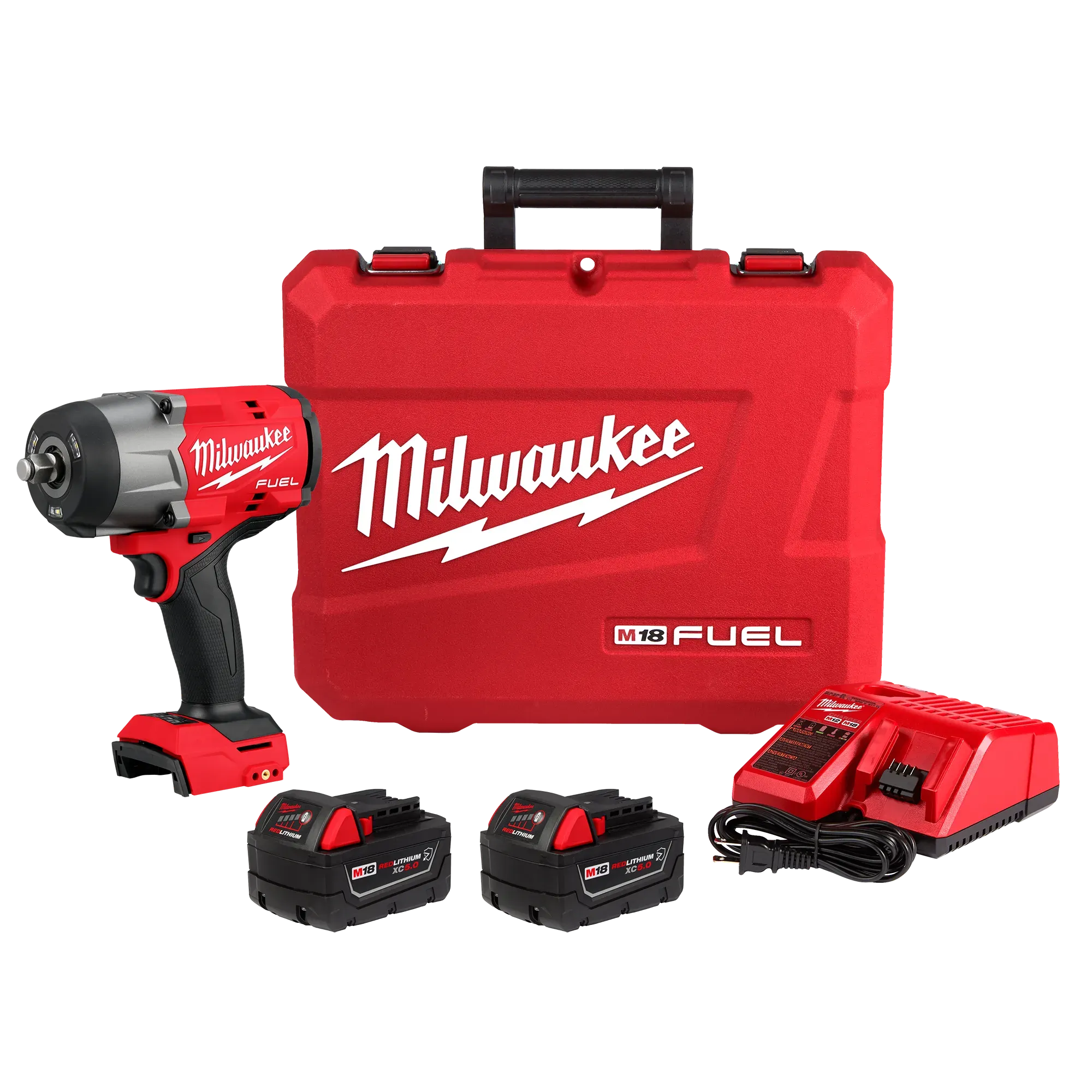 Milwaukee 2967-22 - M18 FUEL™ 1/2" High Torque Impact wrench w/ Friction Ring Kit - Wise Line Tools