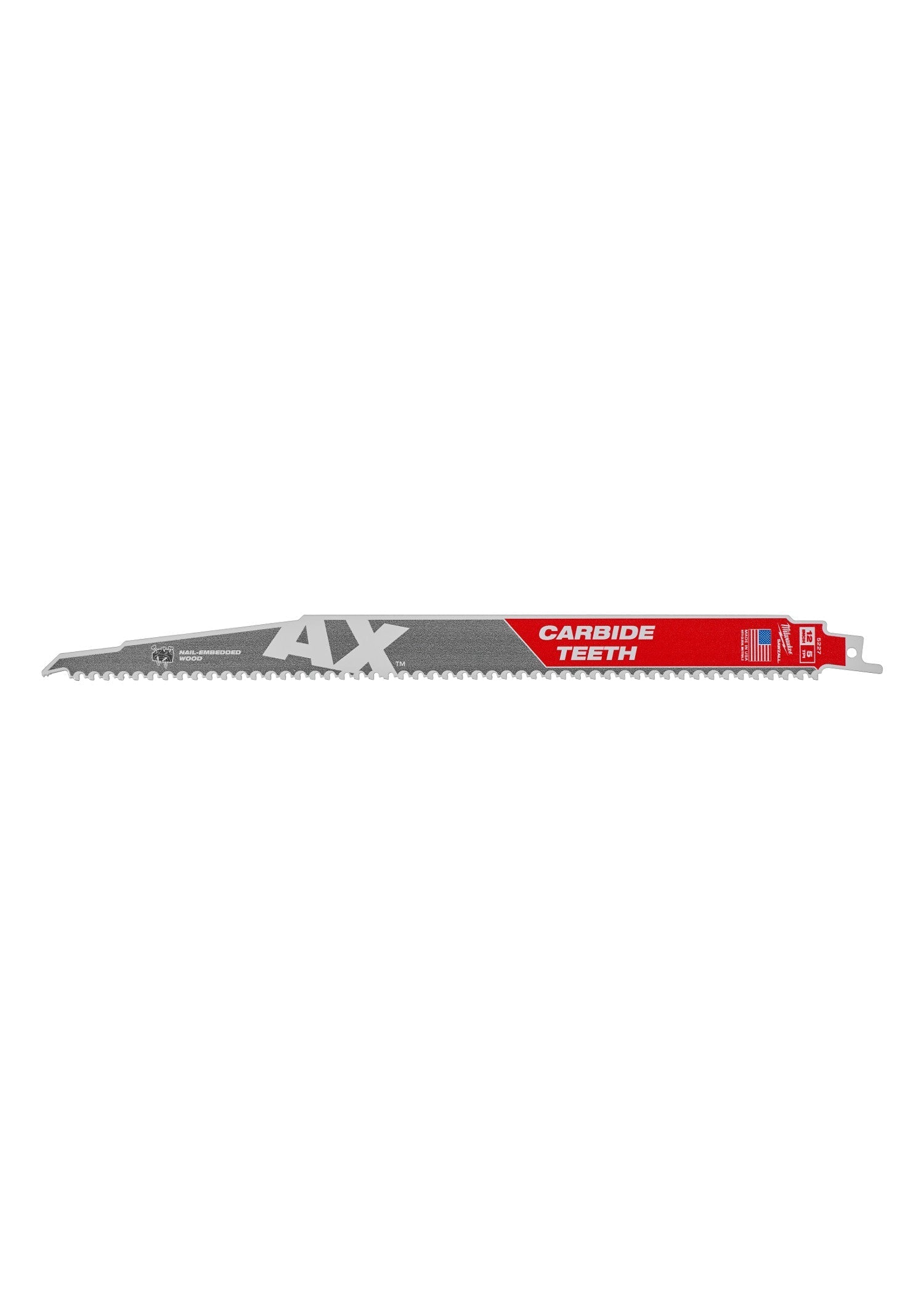Milwaukee 48-00-5227 - The Ax™ with Carbide Teeth SAWZALL™ Blade 12 in. 5T