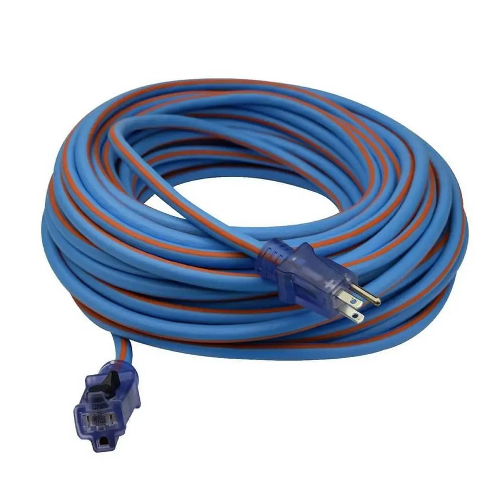 Prime LT530835 Extra Heavy Duty 100-Foot Artic Blue All-Weather Extension Cord