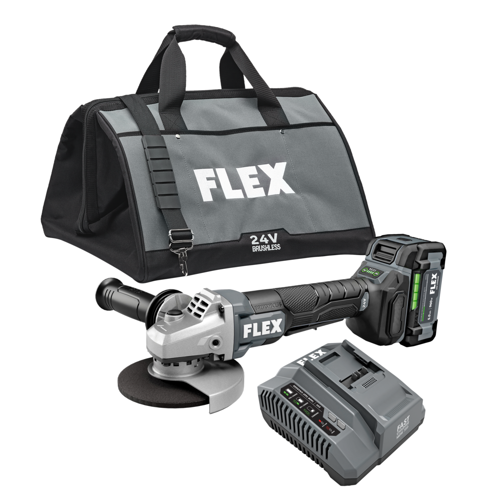 FLEX FX3171A-1C - 5" VARIABLE SPEED ANGLE GRINDER WITH PADDLE SWITCH KIT