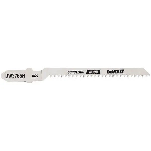 DEWALT DW3765H-3-Inch 12 Tpi Trim/Coping Hcs T-Shank Jig Saw Blade (5-Pack)