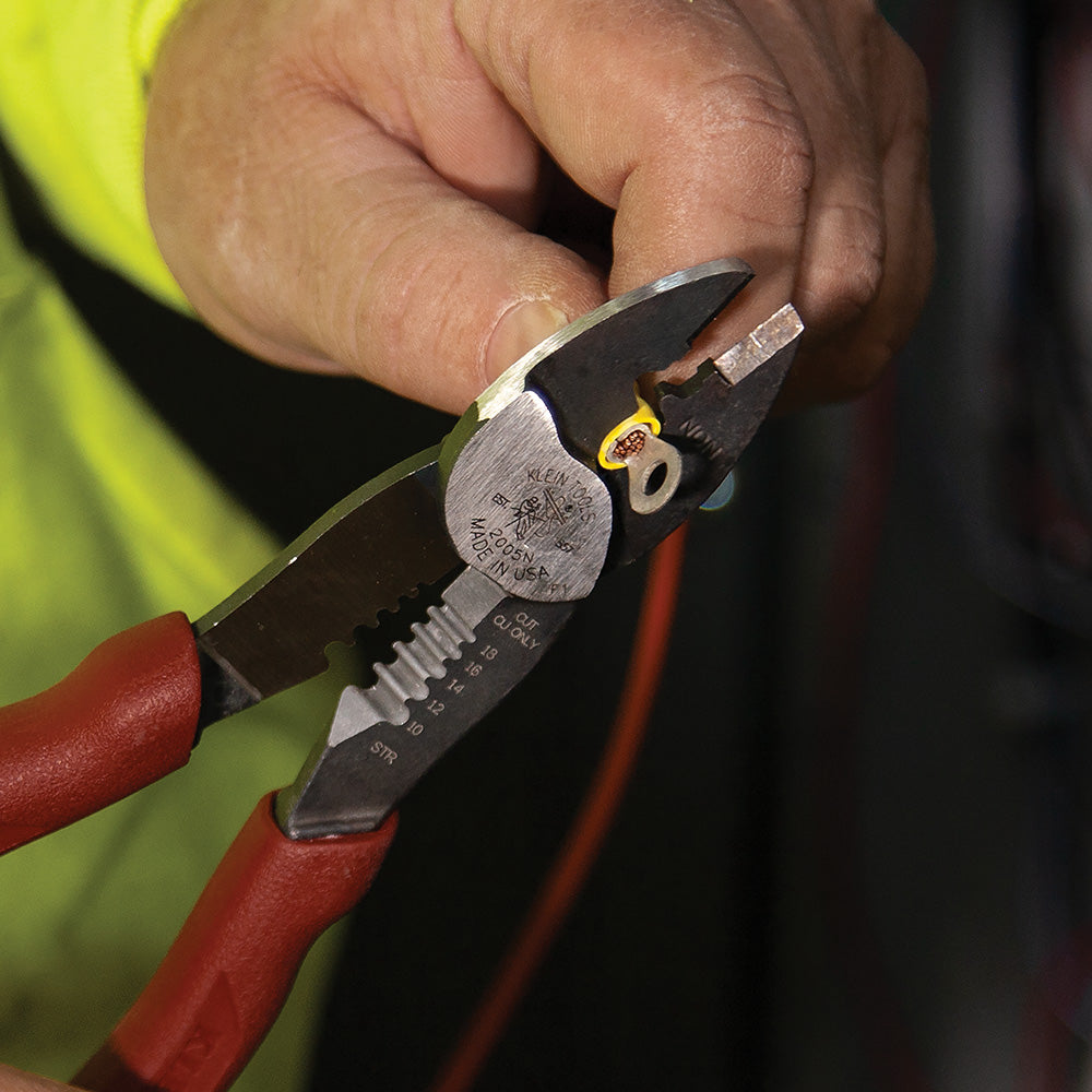 KLEIN KLE-2005N - Forged Steel Wire Crimper, Cutter & Stripper