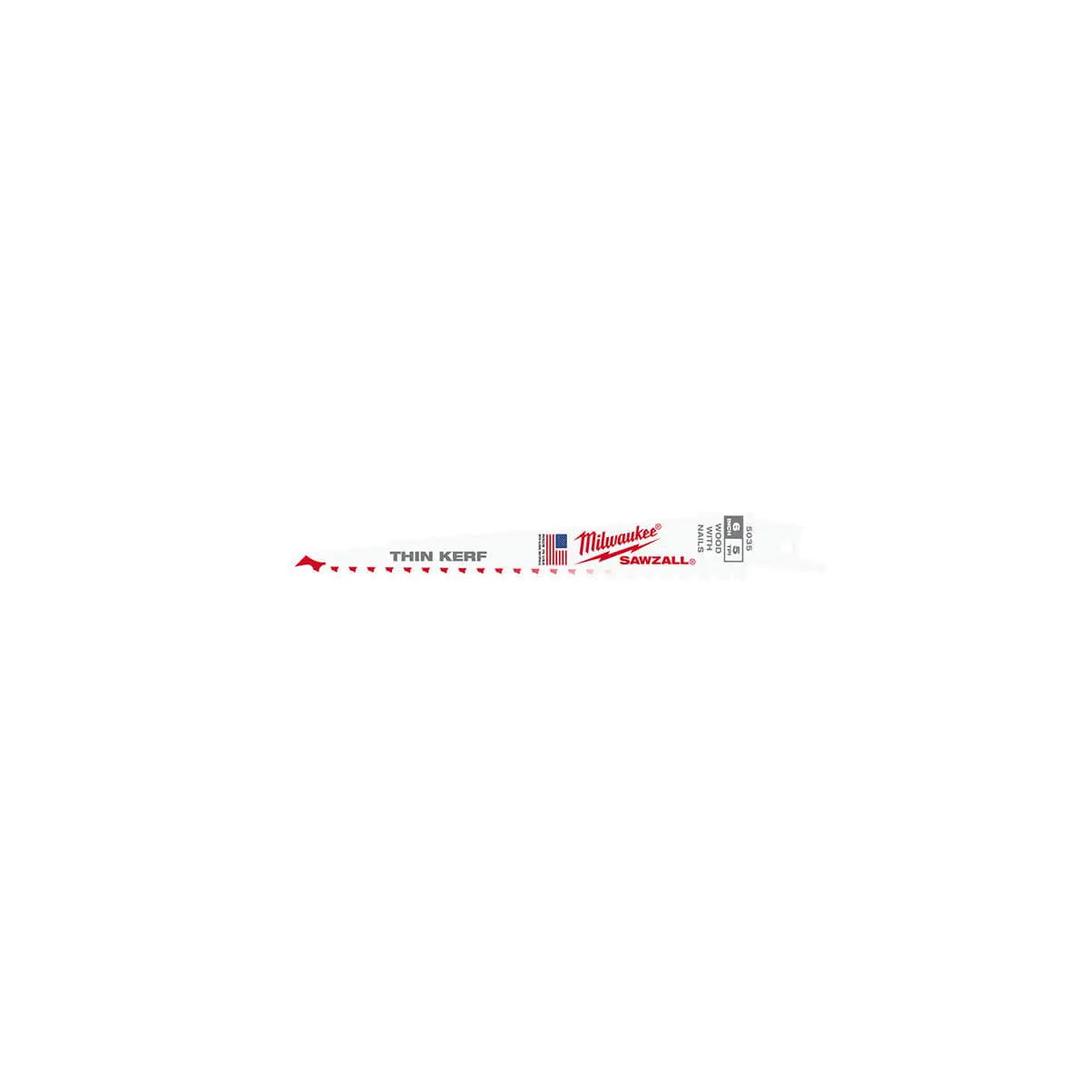 Milwaukee 48-00-5035 - 6" 5 TPI Sawzall® Blades (5 Pk)