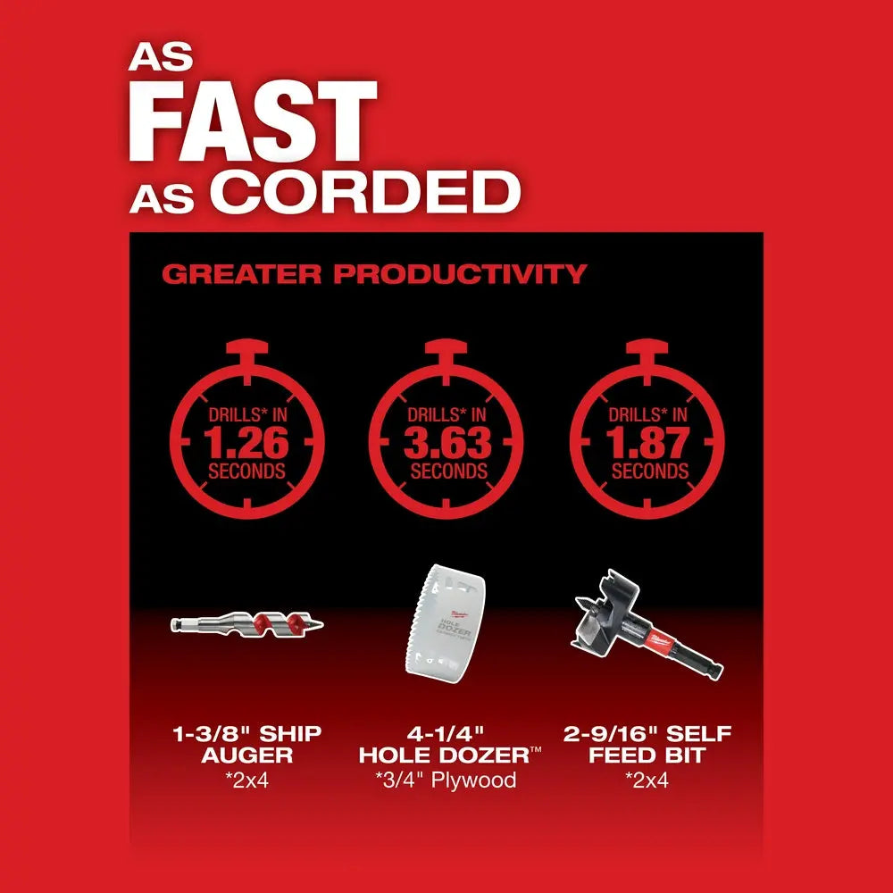 Milwaukee 2811-20 - M18 FUEL™ Super Hawg™ Right Angle Drill with QUIK-LOK™