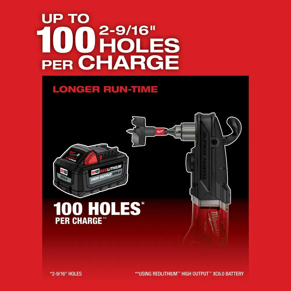 Milwaukee 2809-20 - M18 FUEL™ Super Hawg™ 1/2 in. Right Angle Drill