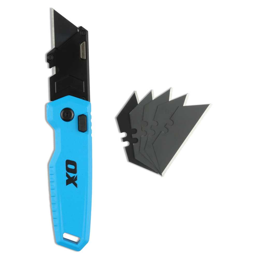 OX-P226001 - Pro Folding Utility Knife – Compact Box Cutter
