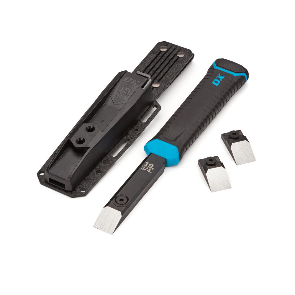 OX-P371319 - 19mm/3/4" Chisel with Dual Tips & Holster