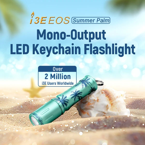 Olight i3E EOS Keychain Flashlight - Summer Palm