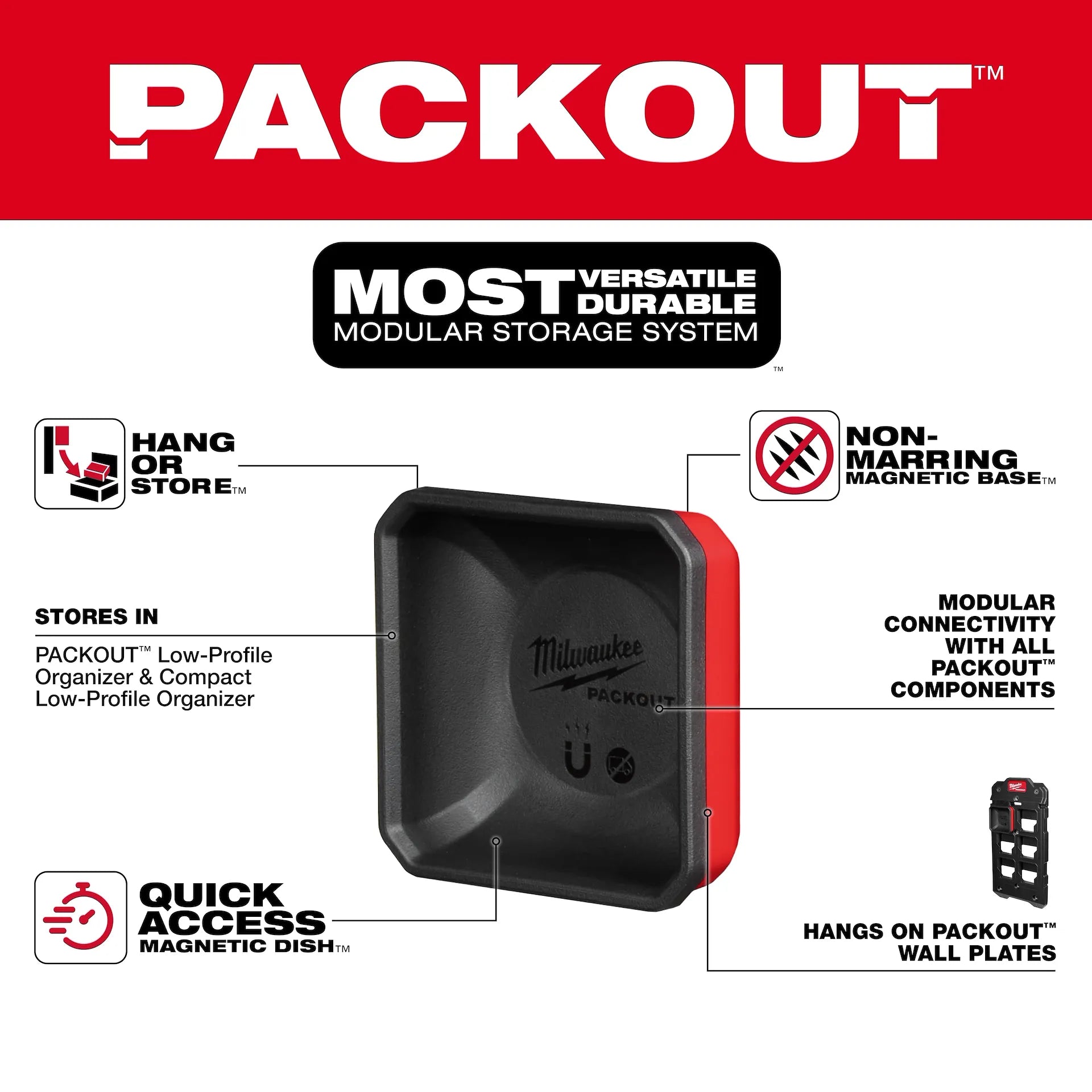 Milwaukee 48-22-8070 - PACKOUT Magnetic Bin